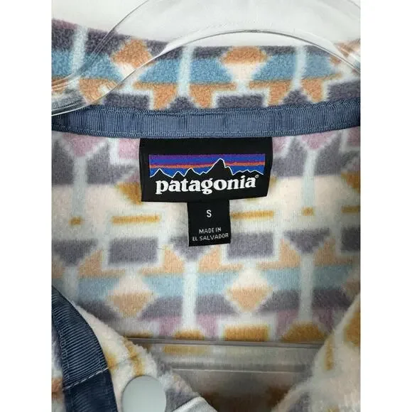 Patagonia Micro D Snap T Fleece Pullover Cedar Mesa Geometric Size Small - Picture 6 of 12